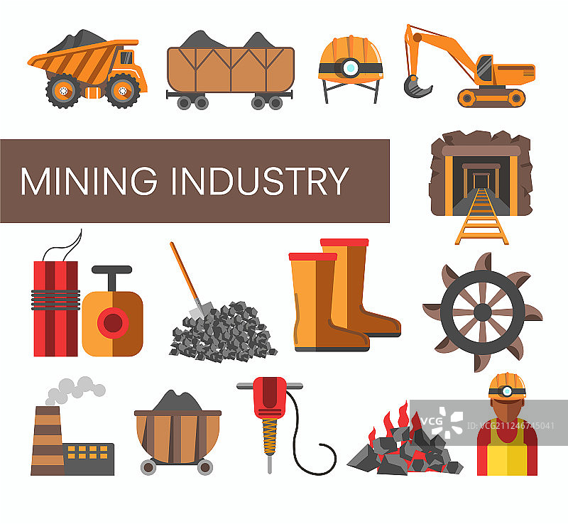 煤炭采矿工业设备机械厂图片素材
