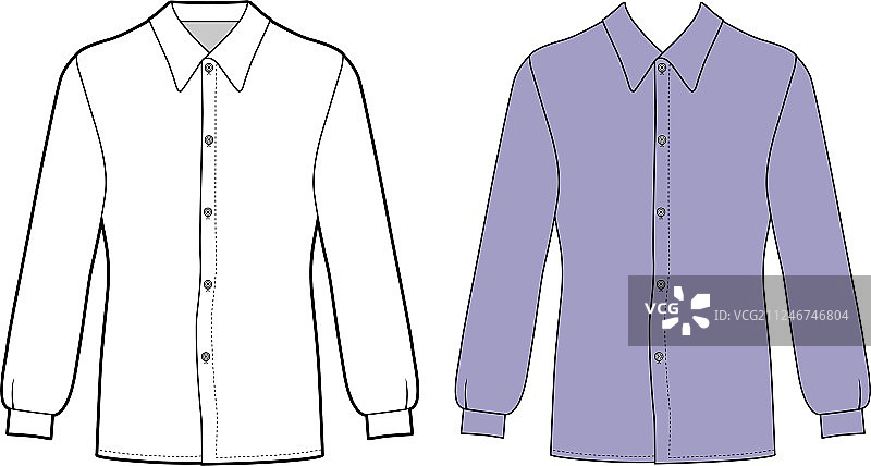 男士长袖纽扣衬衫图片素材