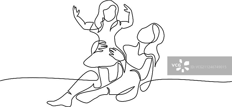 女子手拿气球图片素材