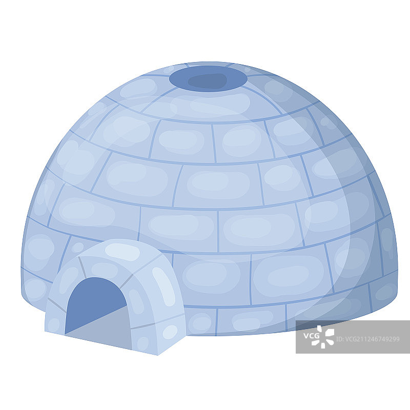 爱斯基摩人住所-针头图形隔离图片素材