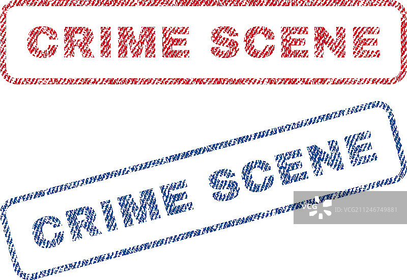 犯罪现场纺织品印章图片素材