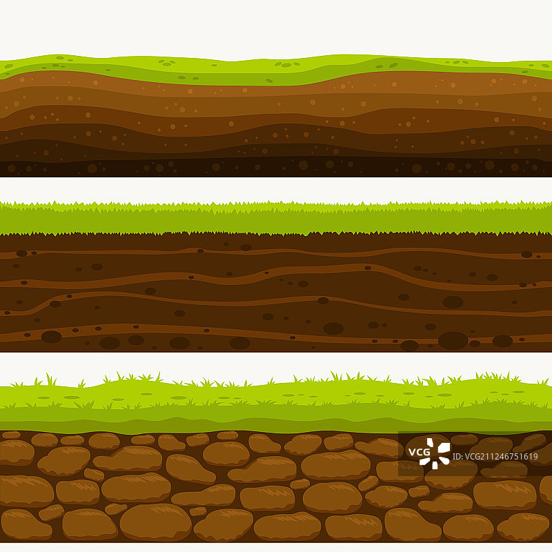 无缝土壤层地面石层图片素材