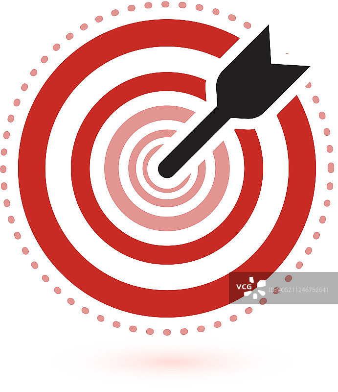 箭头击中靶标图标扁平化优胜者符号图片素材