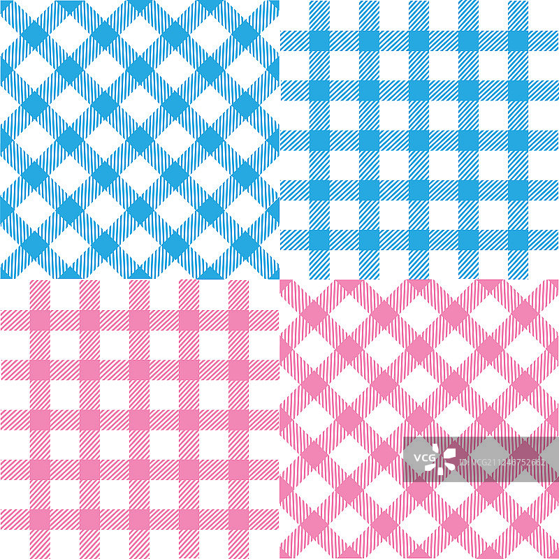 格子无缝图案合集图片素材