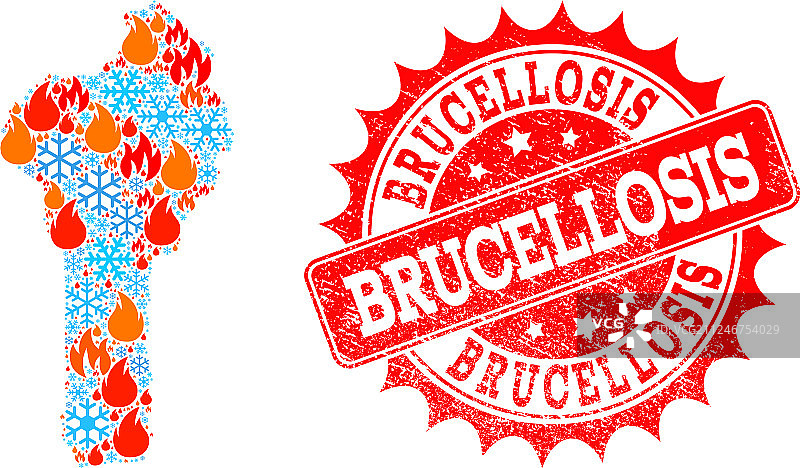 贝宁火焰冰雪马赛克地图图片素材