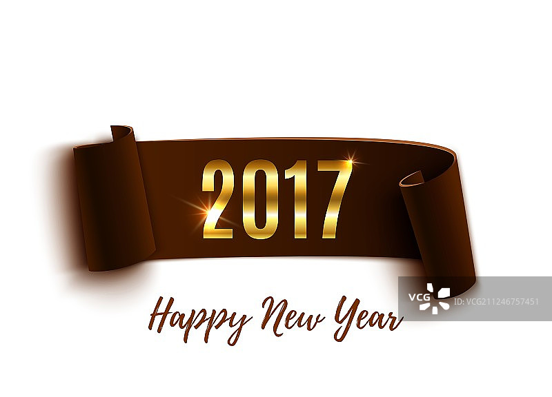 2017新年快乐牛皮纸banner图片素材