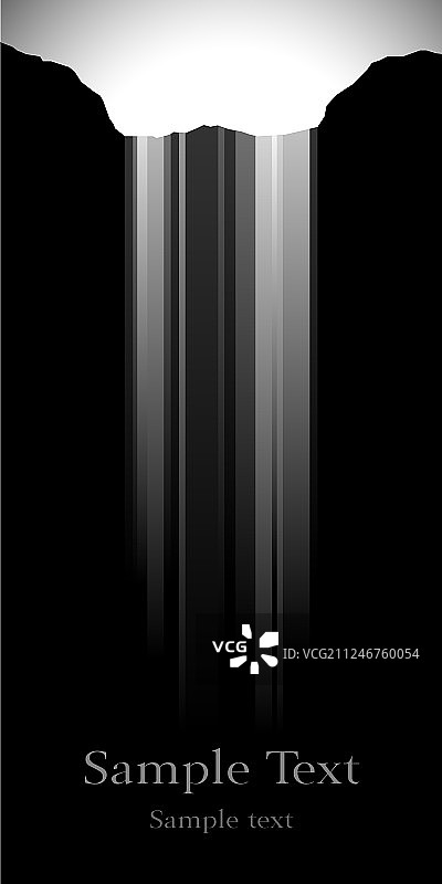 具有复制空间的极简瀑布背景图片素材