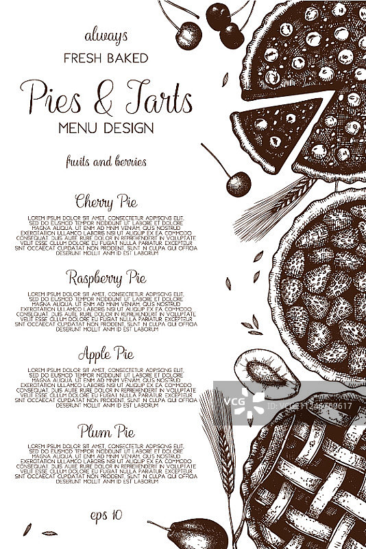 传统糕点复古模板图片素材