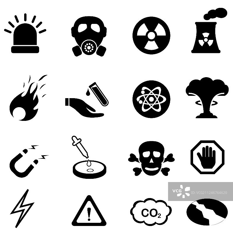 安全与危险警告标志图片素材