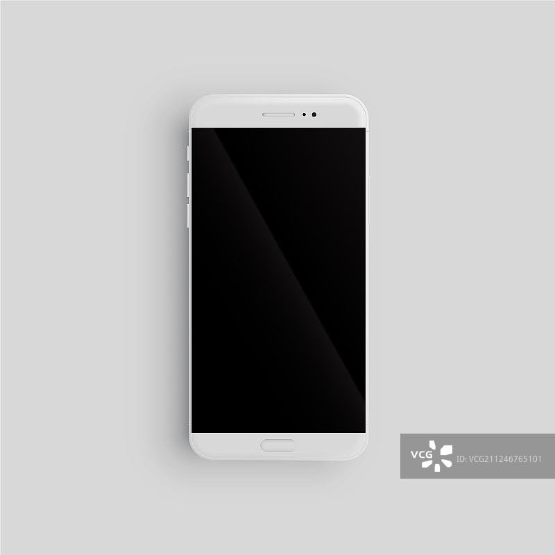 用于广告的逼真智能手机模板图片素材