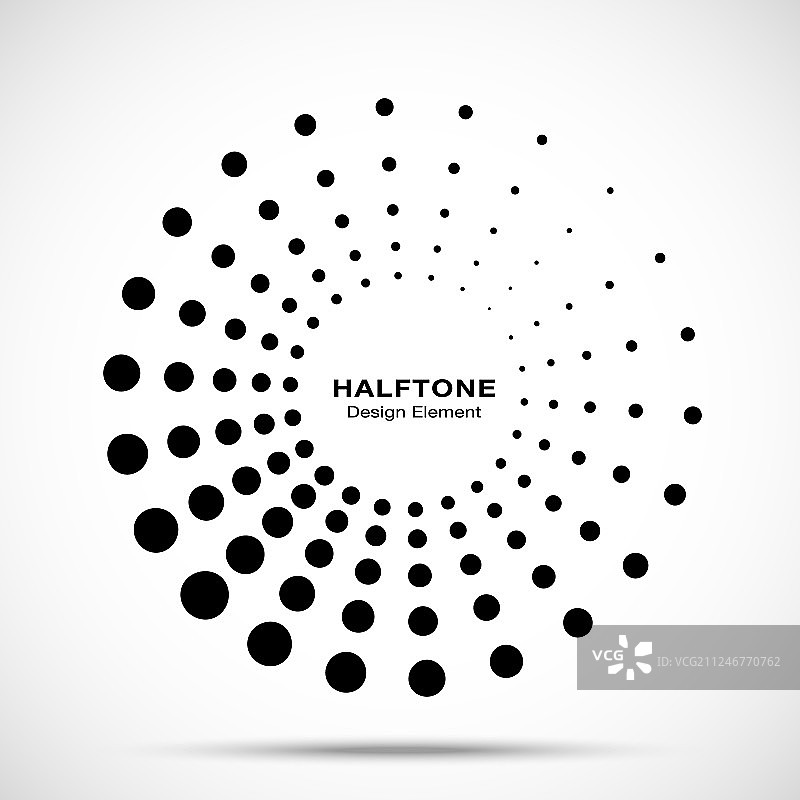 半色调圆点边框图片素材