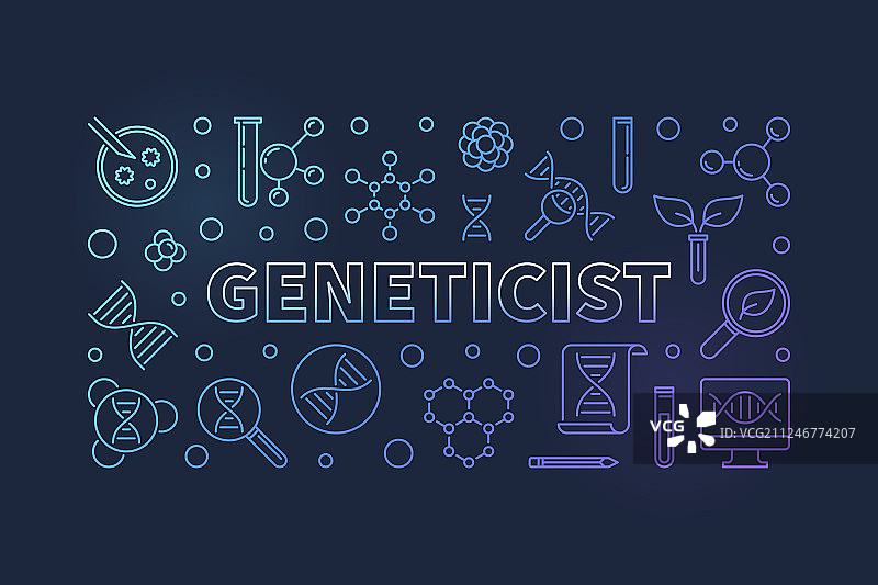 遗传学家彩色banner图片素材