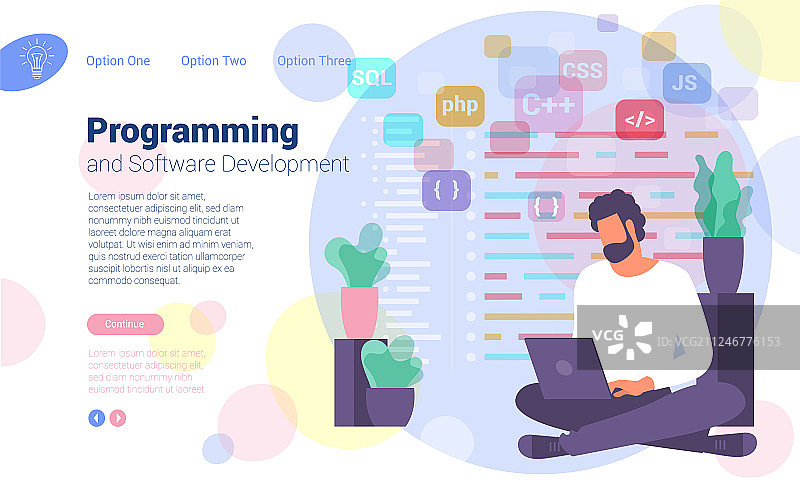 程序员工作场景图片素材