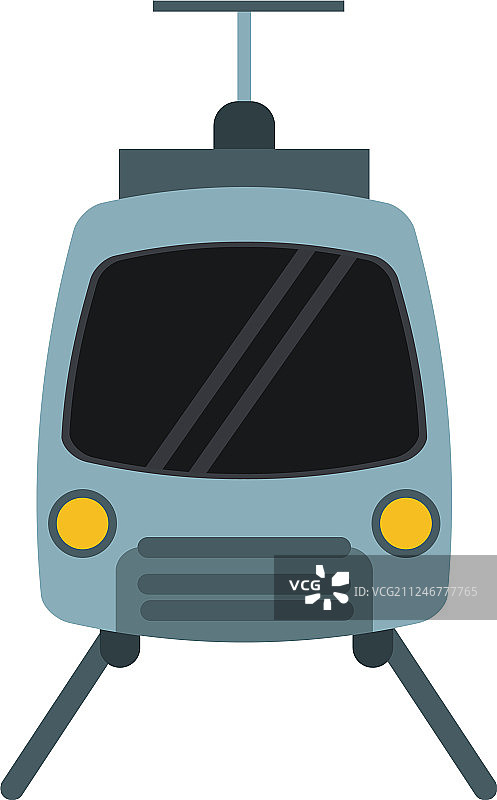 有轨电车正面图片素材