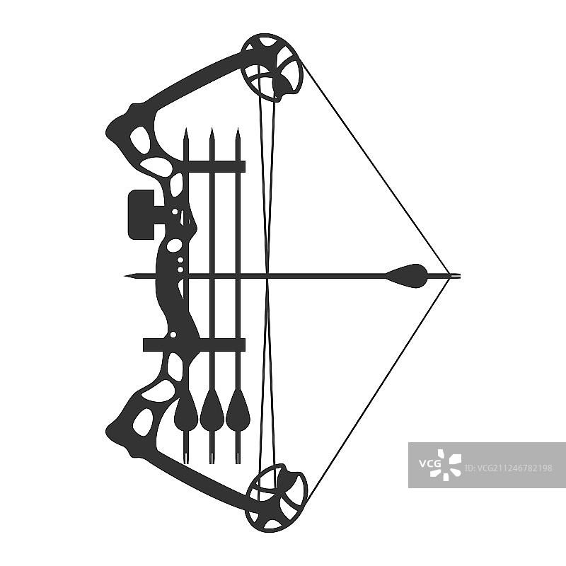 拉伸复合弓图片素材