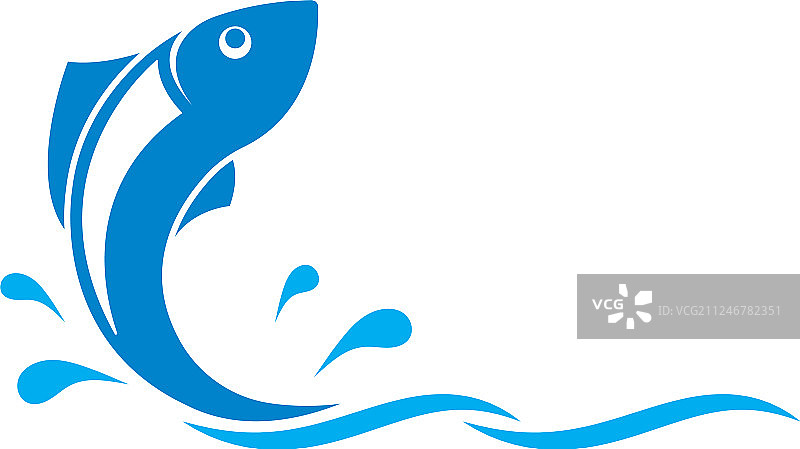 创意钓鱼俱乐部鱼Logo模板图片素材