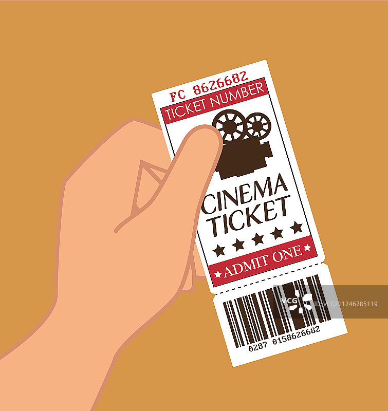 电影票入场图标图片素材