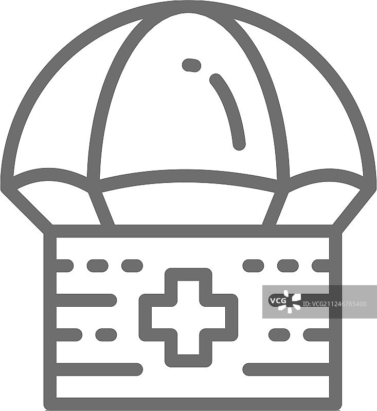 捐赠降落伞急救箱图片素材