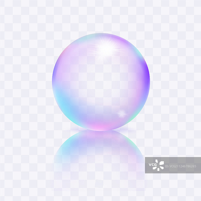 具有反射和阴影的水肥皂泡图片素材