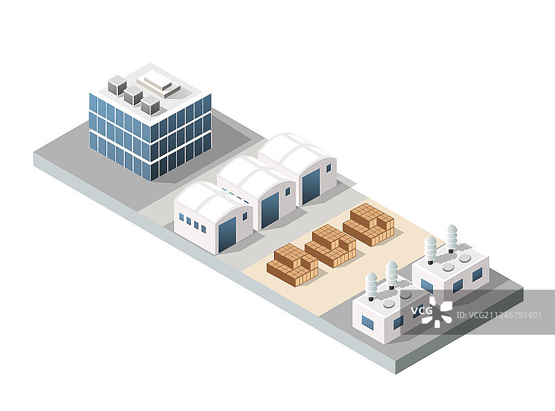 城市工业厂房图片素材