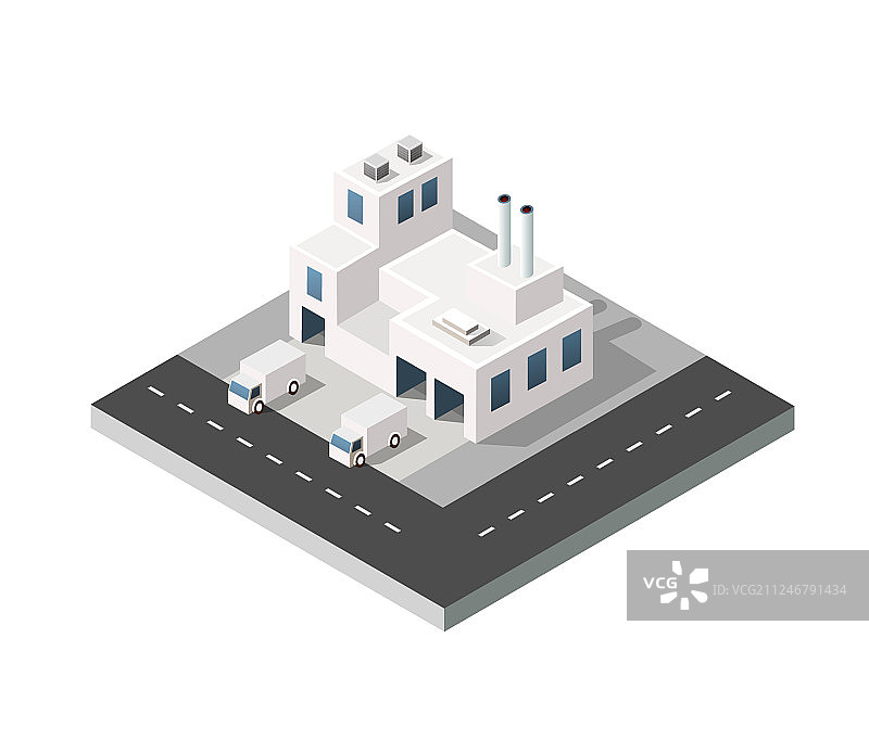 城市工业厂房图片素材