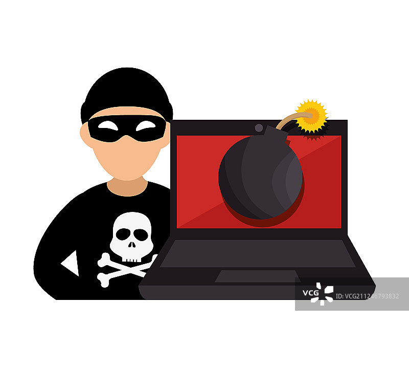 系统黑客角色图标图片素材