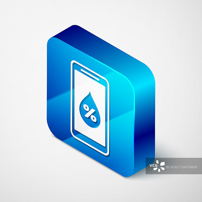 2.5D智能家居湿度图标图片素材