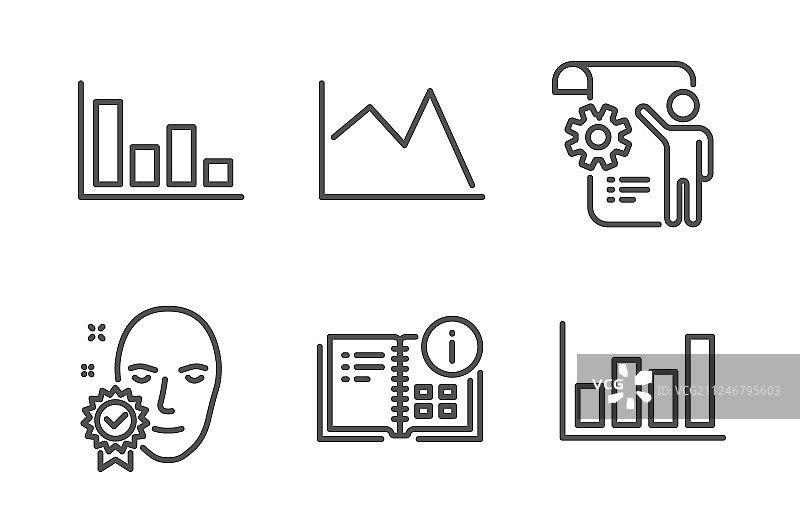 人脸验证设置蓝图和说明图片素材