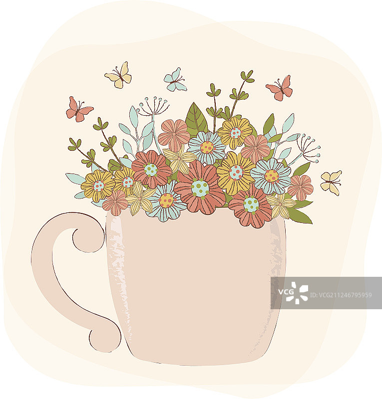 春季花卉生日派对花束问候图片素材