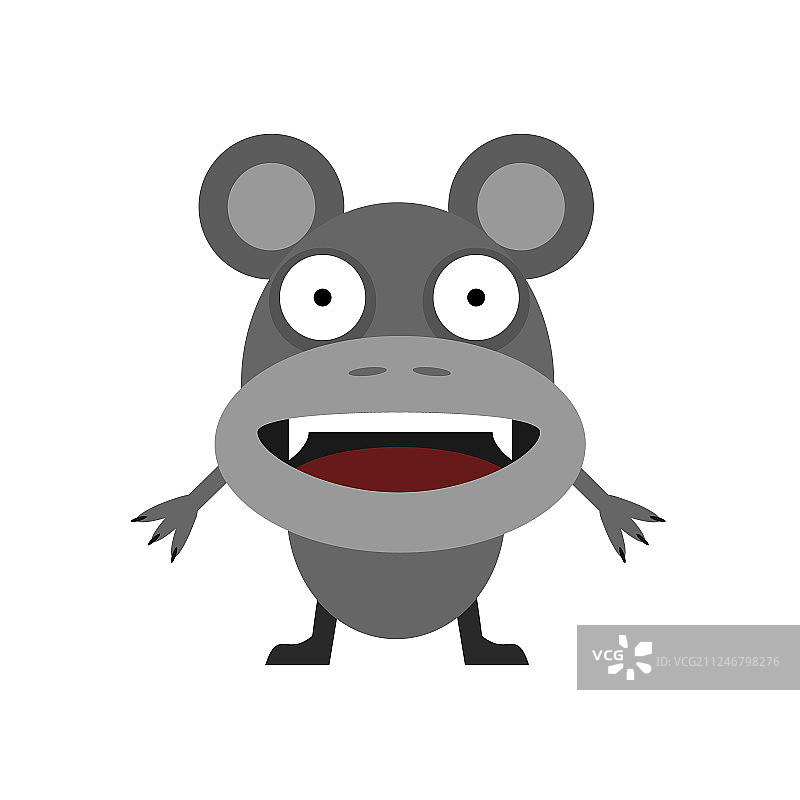 可爱的灰色小老鼠图片素材