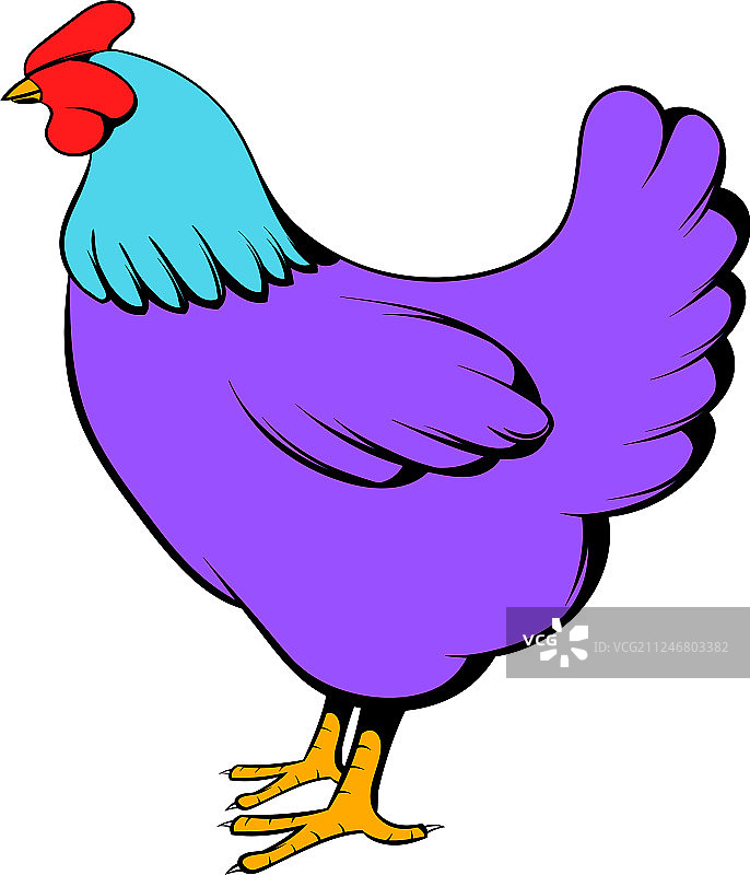 母鸡卡通图标图片素材