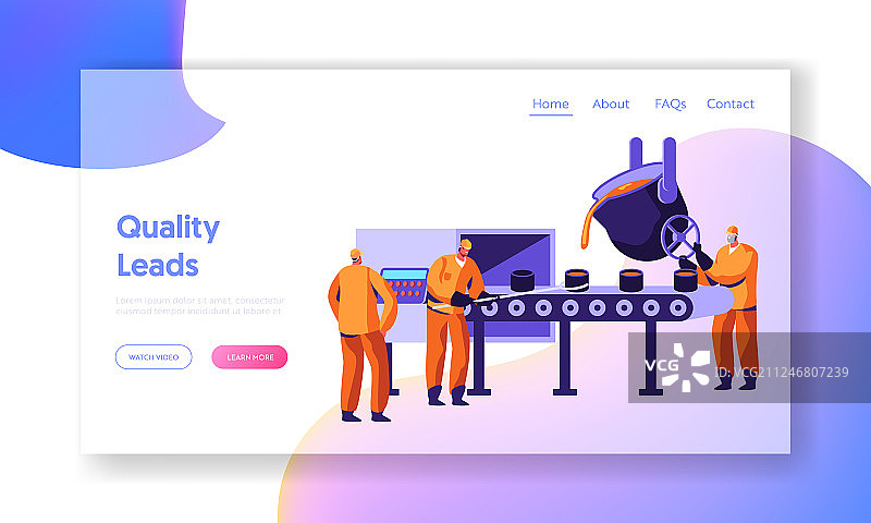 冶金行业工人冶炼金属图片素材