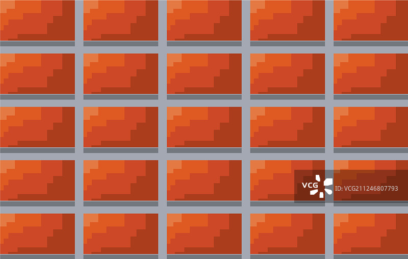 像素风格游戏砖墙图片素材