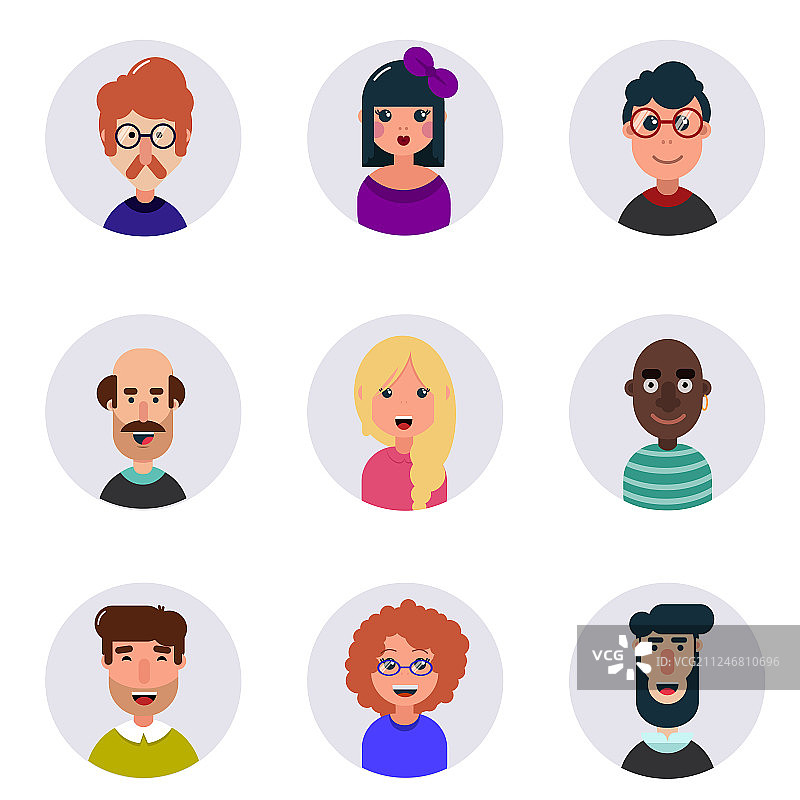 年长的男人图标集图片素材