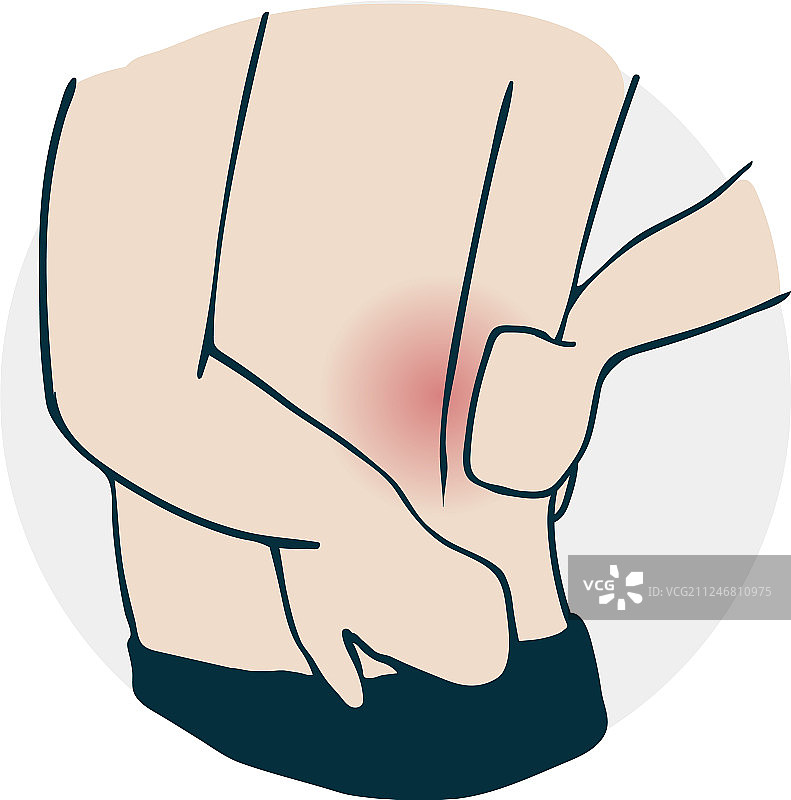 腰背部疼痛图片素材