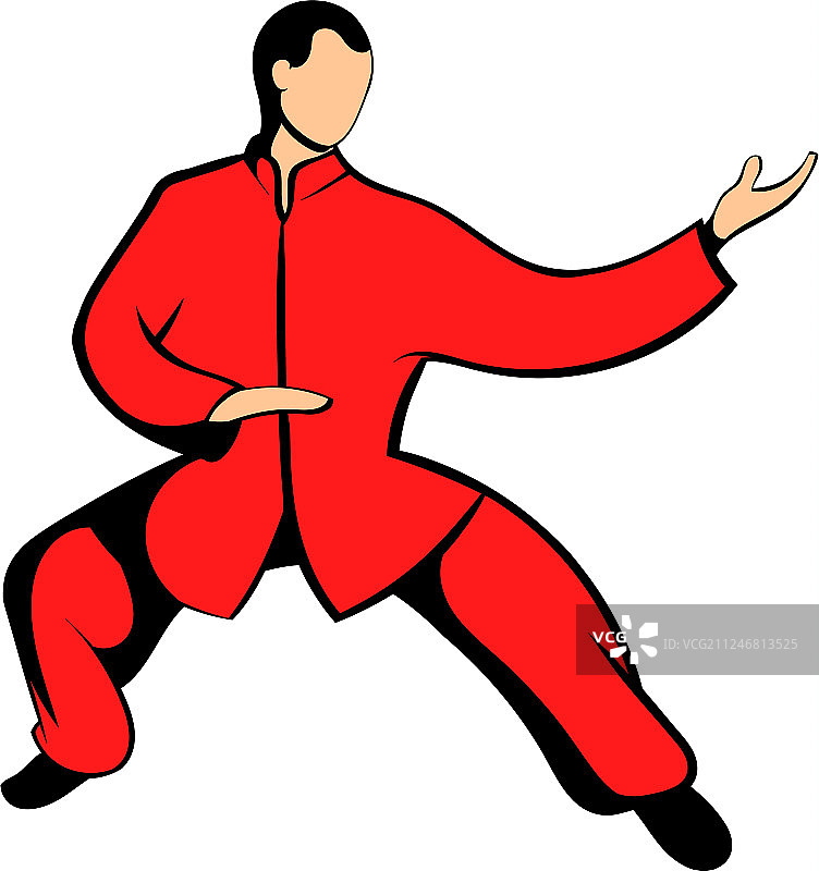 武术格斗士图标卡通图片素材