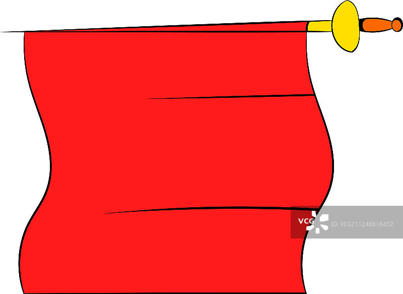 斗牛士红色斗篷图标卡通图片素材