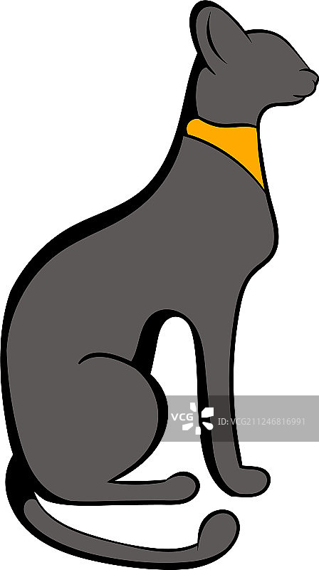 埃及猫图标卡通图片素材