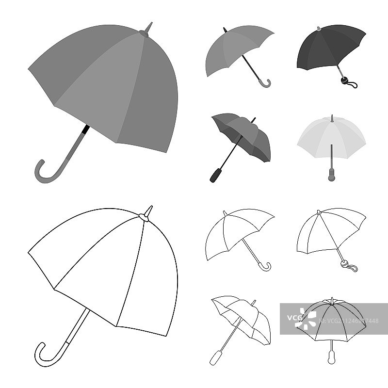 保护和关闭标志集设计图片素材