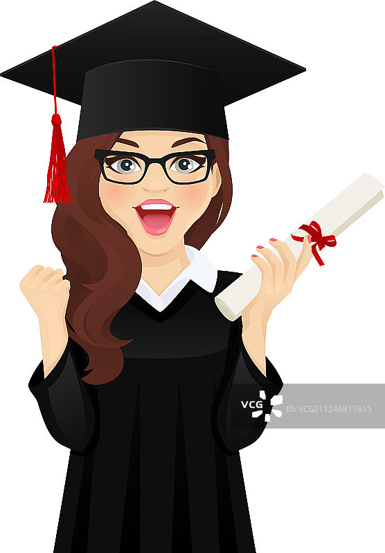 惊讶的女学生图片素材