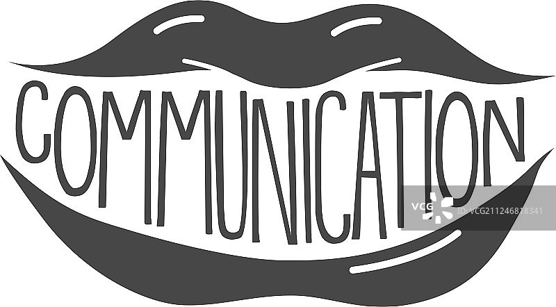 迷人的嘴唇交流图片素材