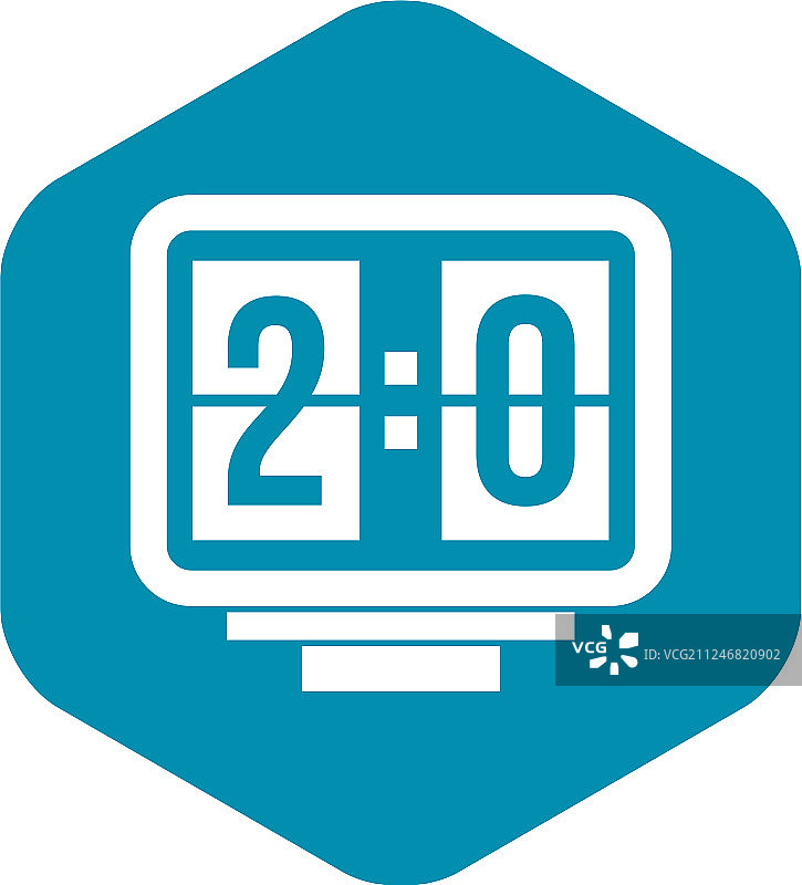 足球记分牌简约风格图标图片素材