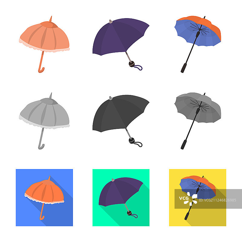 设计保护和关闭符号集图片素材