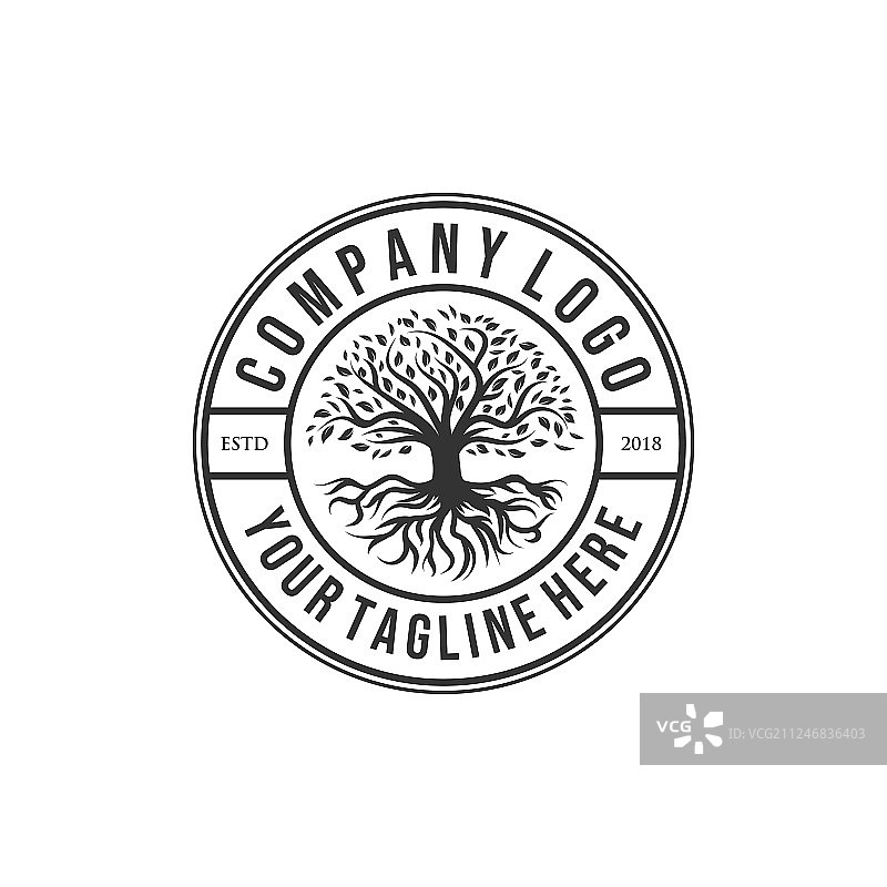 创意树根景观设计概念图片素材