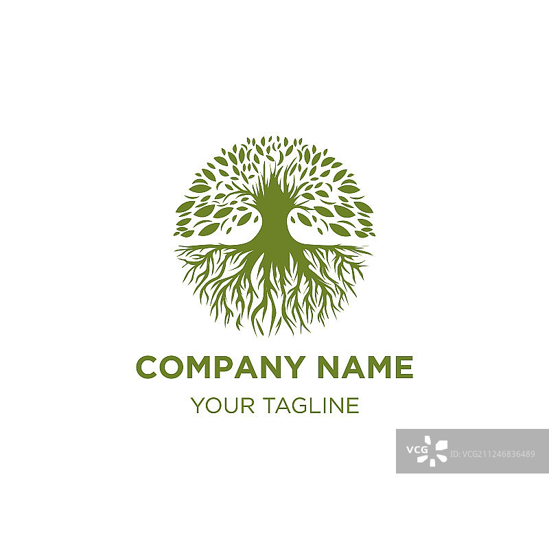 树木标志设计图片素材