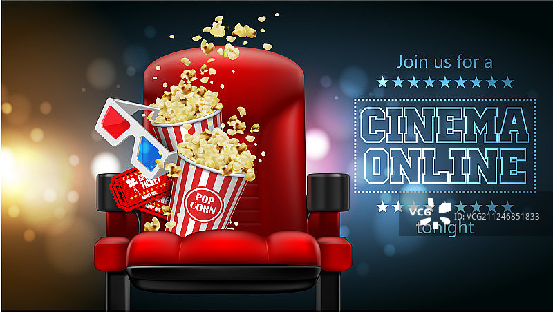 电影行业剧院椅广告图片素材