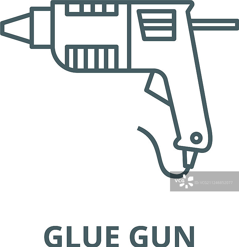 填缝枪线条图标图片素材