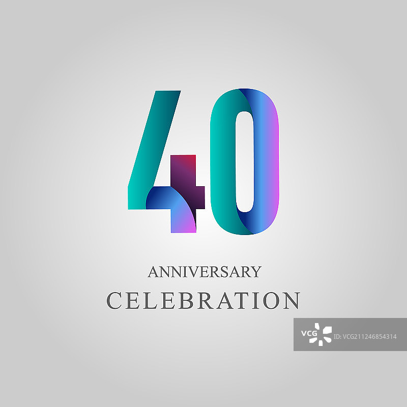 40周年庆典模板设计图片素材