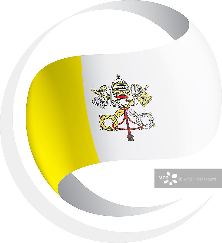 白色的梵蒂冈国旗图片素材