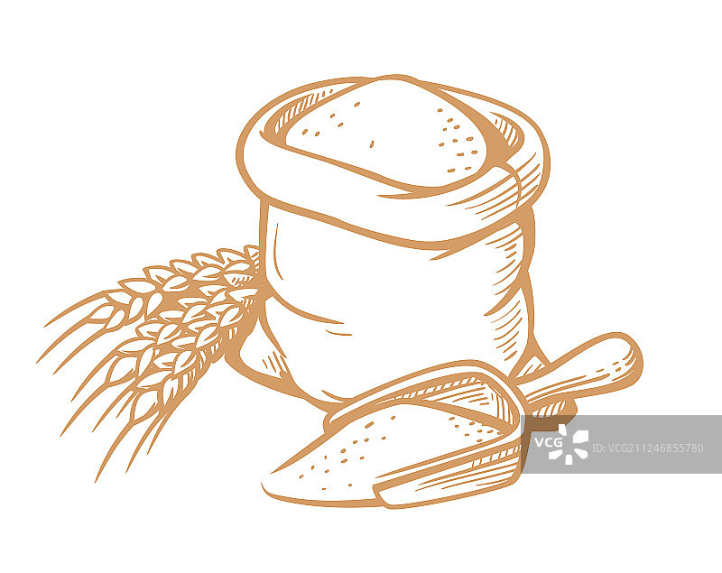 面粉袋图片素材